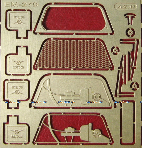Фототравление Набор для УАЗ 3909, EM-278, 1:43