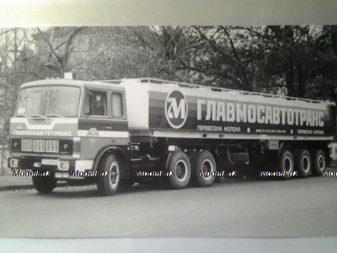 Маз 6422 с полуприцепом АМП-22,6 Молоковоз, TruckTyr 1:43