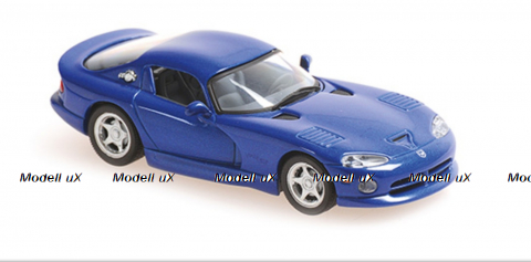 Dodge Viper Coupe 1993 Blue  Metallic, 940144021, Maxichamps 1:43	