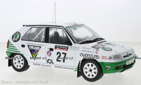 Skoda Felcia Kit Car # 27 RAC Rally, P.Sibera/P.Gross 1995, RMC148.22, IXO 1:18