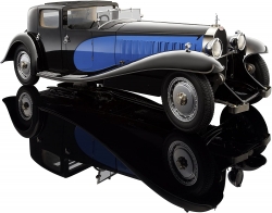 Bugatti Royale Coupe de Ville 1930 Blue/Black, 3293-J4, Bauer 1:18