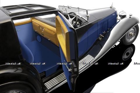 Bugatti Royale Coupe de Ville 1930 Blue/Black, 3293-J4, Bauer 1:18