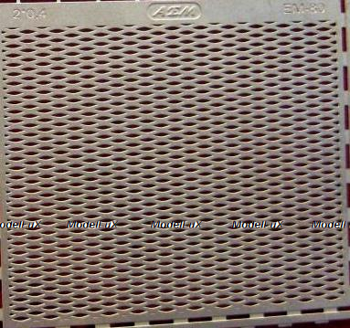 Фототравление Сетка "просечка" (ромб 2мм*0,4мм), EM-080, 1:43