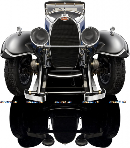 Bugatti Royale Coupe de Ville 1930 Blue/Black, 3293-J4, Bauer 1:18