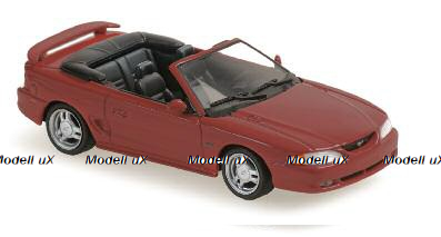 Ford Mustang Cabriolet 1994 Red, 940085630, Maxichamps 1:43