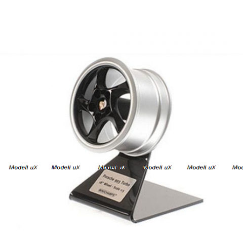 Porsche 911 (993) Turbo Wheel 1995 Black/Silver, 500601994, Minichamps 1:5