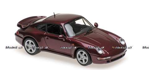 Porsche 911 Turbo S (993) 1995, dark red metallic, 940069205, Maxichamps 1:43