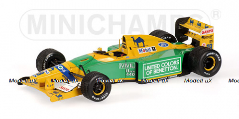 Benetton Ford B192 Michael Schumacher 1st GP Victory Spa 1992, 110920019, Minichamps 1:18 