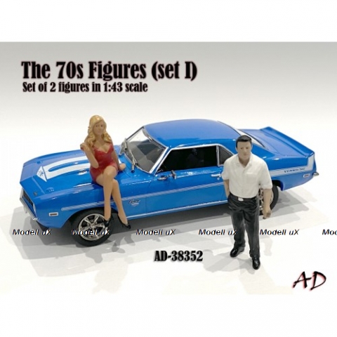 Набор фигурок 70-х №2, AD38352, American Diorama 1:43 
