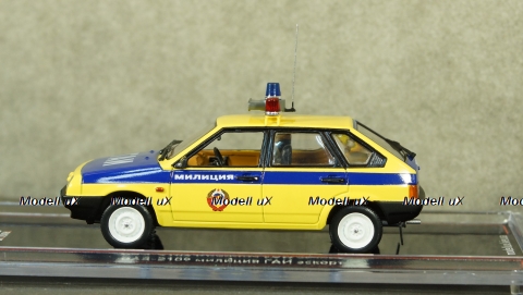 Ваз-2109 Милиция ГАИ эскорт, металл, TruckTyr 1:43