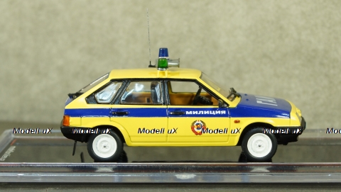 Ваз-2109 Милиция ГАИ эскорт, металл, TruckTyr 1:43