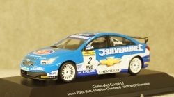 Chevrolet Cruze LT, No.2, RML Silverline Chevrolet, BTCC J. Plato, without showcase, Atlas 1:43