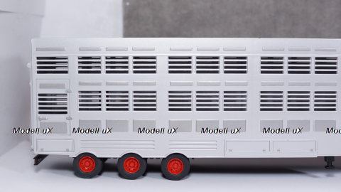 Mercedes LPS 1632 Livestock transporter 1970 green/white/silver, IXO TTR008 1:43