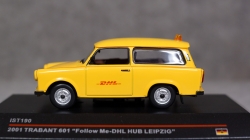 Trabant P601 Follow Me DHL HUB Leipzig 2001, IST190, IST 1:43