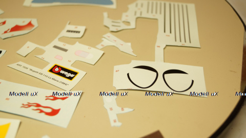 Декали остатки, Burago 1:18