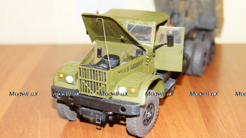 Краз 256 самосвал из картона, Modellux 1:25