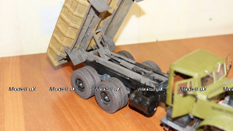 Краз 256 самосвал из картона, Modellux 1:25
