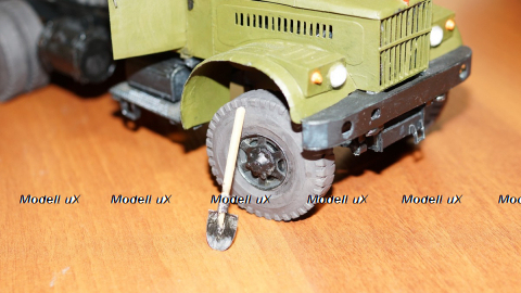 Краз 256 самосвал из картона, Modellux 1:25