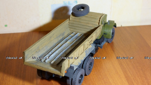 Краз 256 самосвал из картона, Modellux 1:25