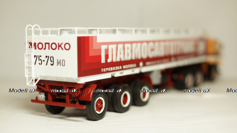 Маз 6422 с полуприцепом АМП-22,6 Молоковоз, TruckTyr 1:43
