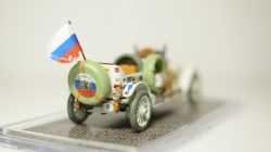Руссо Балт тип С, 3-я серия, шасси №14 автопробег С-Петербург - Рим 1910г, Студия Колесо 1:43