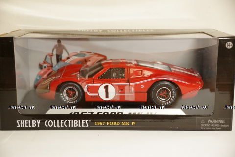Ford GT40 MK4 Winner Le Mans Gurney/Foyt 1967 Shelby Collectibles 1:18