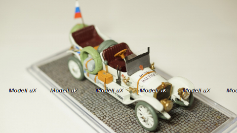 Руссо Балт тип С, 3-я серия, шасси №14 автопробег С-Петербург - Рим 1910г, Студия Колесо 1:43