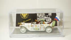 Руссо Балт тип С, 3-я серия, шасси №14 автопробег С-Петербург - Рим 1910г, Студия Колесо 1:43