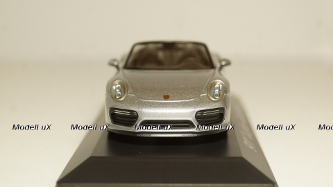 Porsche 911 (991/II) Turbo Cabriolet 2016 silver, Herpa 1:43