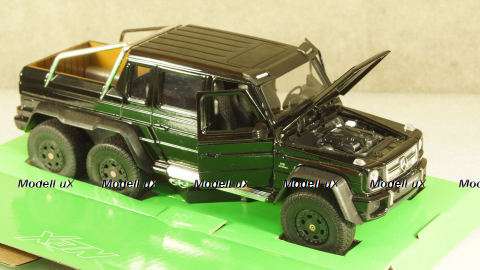 Mercedes G63 AMG 6x6 black, 24061, Welly 1:24