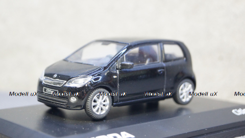 Skoda Citigo metallic-black 3 doors, ABR143AB-021DA, Abrex 1:43
