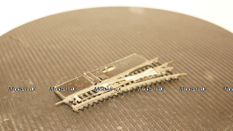 Стрелка правая металл, Berliner-TT-Bahnen, масштаб TT №2   