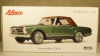 Mercedes 280 SL W113 со сьемным тентом 1966 greenmetallic, Schuco 1:18