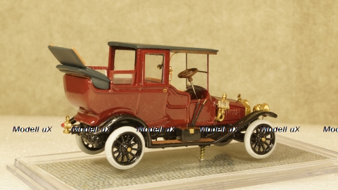 Руссо-Балт С 24-35 Ландоле 1912 г. темно-красный, Студия Колесо 1:43