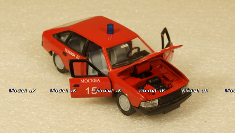 Москвич 2141 Пожарный, Агат 1:43 