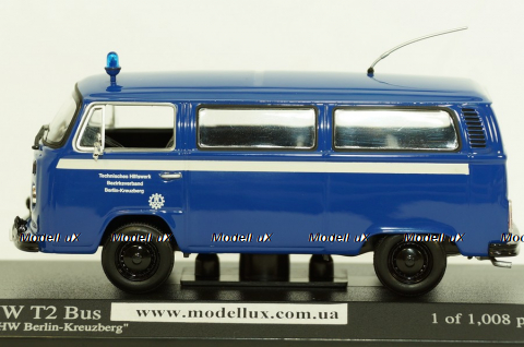 Volkswagen T2 bus THW, Minichamps 1:43