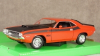 Dodge Challenger T/A dark orange/matt-black, 24029, Welly 1:24