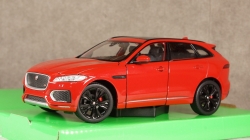 Jaguar F-Pace metallic-red without showcase, 24070, Welly 1:24
