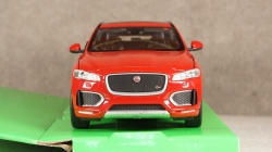 Jaguar F-Pace metallic-red without showcase, 24070, Welly 1:24