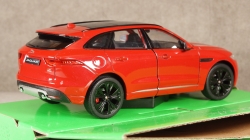 Jaguar F-Pace metallic-red without showcase, 24070, Welly 1:24