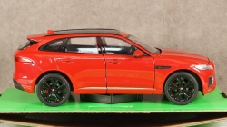 Jaguar F-Pace metallic-red without showcase, 24070, Welly 1:24