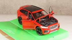 Jaguar F-Pace metallic-red without showcase, 24070, Welly 1:24