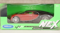 Bugatti Chiron red/black, 24077, Welly 1:24