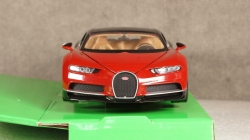 Bugatti Chiron red/black, 24077, Welly 1:24