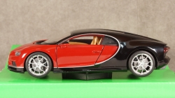 Bugatti Chiron red/black, 24077, Welly 1:24