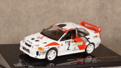 Mitsubishi Lancer Evo V #2 Champions Meeting 1998 Burns, Ralliart, RAM524, IXO 1:43
