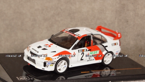 Mitsubishi Lancer Evo V #2 Champions Meeting 1998 Burns, Ralliart, RAM524, IXO 1:43