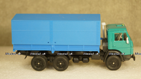 Камаз 5320 с тентом зелёный/синий, Арек 1:43