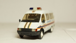 Газ 3221 Газель оперативная МЧС, Агат 1:43