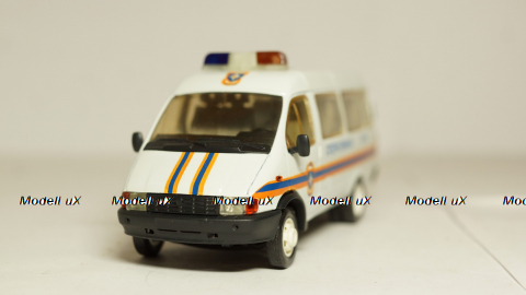 Газ 3221 Газель оперативная МЧС, Агат 1:43